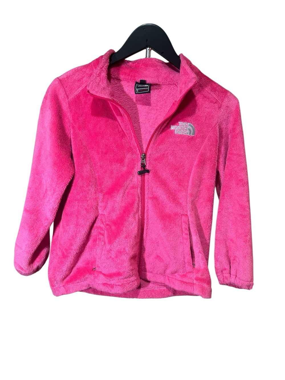 The North Face XL Girls Pink Plush Fleece Zip Jacket